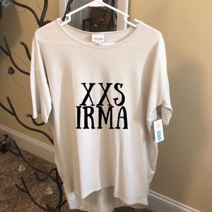 LULAROE XXS OFF WHITE IRMA